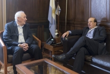 Lamberto se reunió con el ministro del Tribunal de Cuentas de Brasil